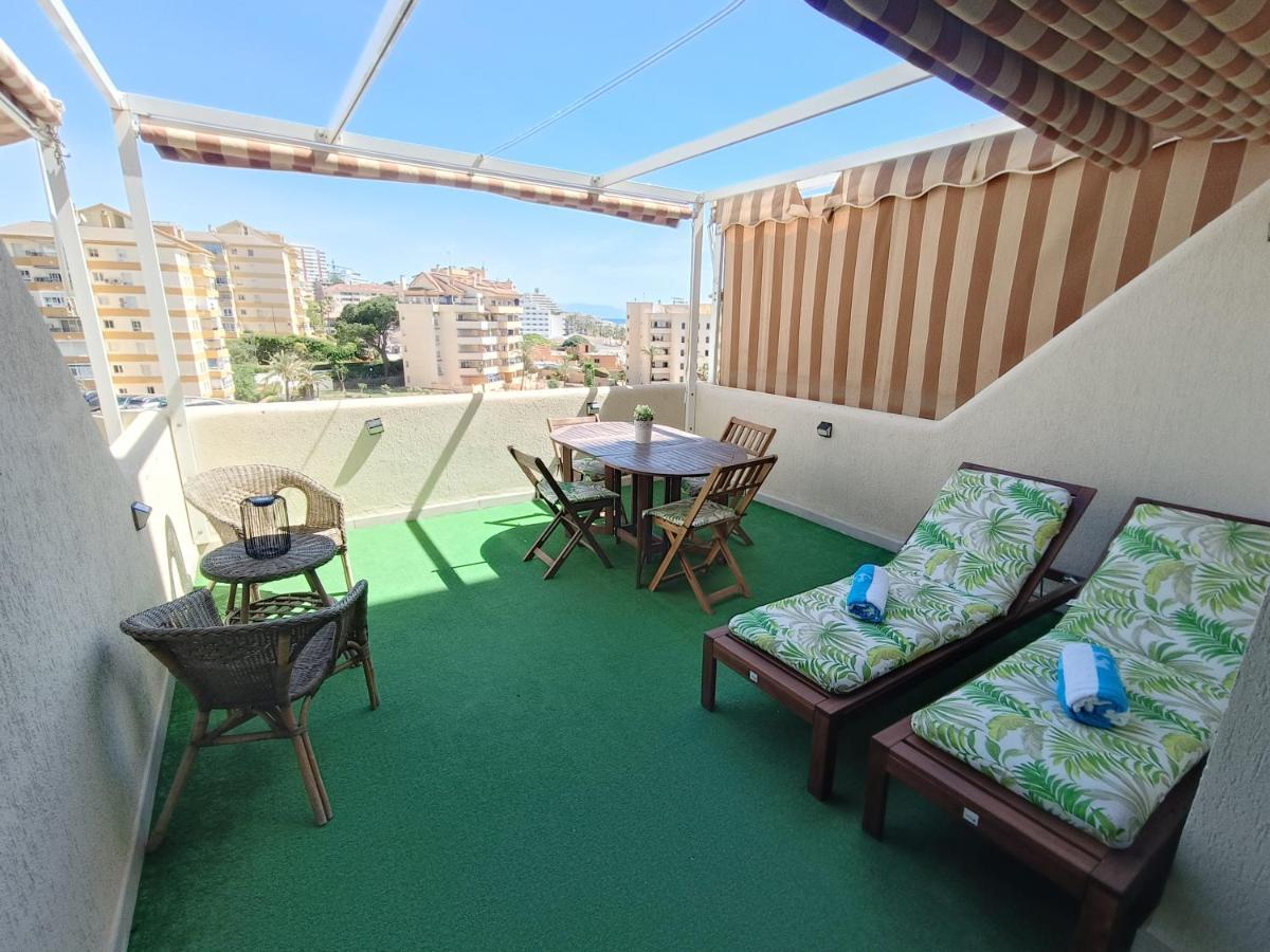 "Vive Benal Beach" Estudio Gran Terraza Y Parque Acuatico 1319 ベナルマデナ エクステリア 写真